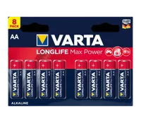 Varta Longlife Max Power AA 8-pack Batterijen
