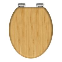 Toiletbril Schutte Lupos Softclose Natural Bamboo Bruin Schutte