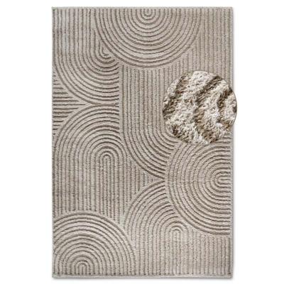 Vloerkleed Chappe - Beige maat: 280x200cm - materiaal: Polyester - Dekbed-Discounter.nl