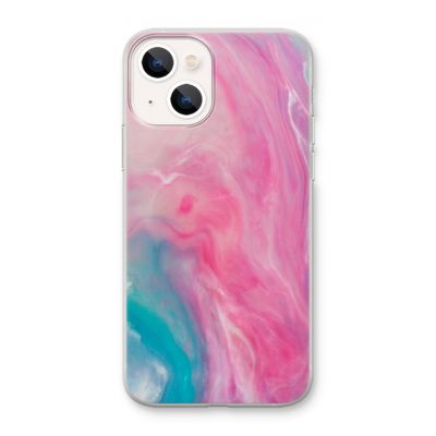 Roze explosie: iPhone 13 mini Transparant Hoesje