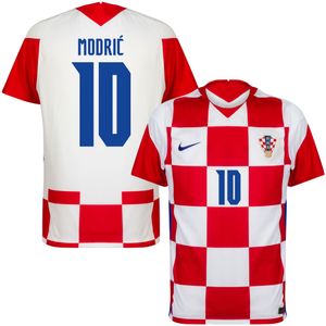 Kroatië Shirt Thuis 2020-2021 + Modric 10 (Fan Style) - Kinderen - XL / 158-170 cm
