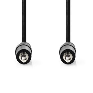 Nedis Stereo-Audiokabel | 3,5 mm Male | 3,5 mm Male | Vernikkeld | 10.0 m | Rond | Zwart | Label - CAGL22000BK100