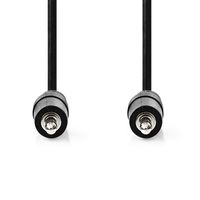 Nedis Stereo-Audiokabel | 3,5 mm Male | 3,5 mm Male | Vernikkeld | 10.0 m | Rond | Zwart | Label - CAGL22000BK100 - thumbnail