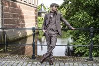 Maatpak Voor Heren | 3-delig Pak | Bruin Visgraat | Jeremiah Jezus | Peaky Blinders | Peaky Blinders