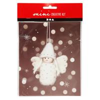 Creativ Company 977408 kerstornament Specifiek kerstversiering Velour, Hout, Wol Wit 1 stuk(s) - thumbnail