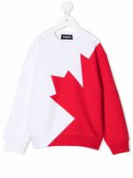 DSQUARED2 KIDS sweat à imprimé graphique - Blanc