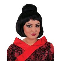 Japanse Geisha pruik met hoge knot