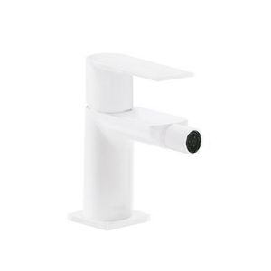 Bidetmengkraan Tres Loft Colors 1-Hendel Bidet Uitloop Recht 8 cm Rond Mat Wit Tres