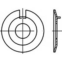 Onderlegringen met buitenneus 8.4 mm 22 mm RVS V2A A2 50 stuk(s) TOOLCRAFT TO-6854619