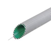 Fränkische Rohrwerke 19230160 KabuflexRplus160 gr Beschermslang (ribbelslang) Grijs 25 m