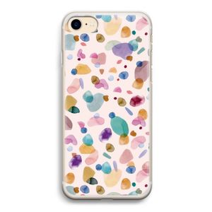 Terrazzo Memphis Pink: iPhone 7 Transparant Hoesje