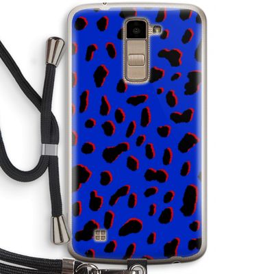 Blue Leopard: LG K10 (2016) Transparant Hoesje met koord