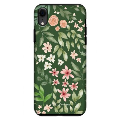 Botanical green sweet flower heaven: iPhone XR Tough Case