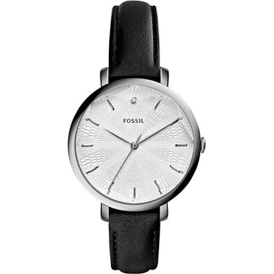 Horlogeband Fossil ES3865 Leder Zwart 12mm