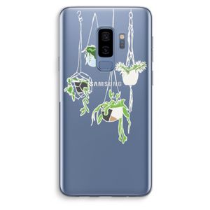 Hang In There: Samsung Galaxy S9 Plus Transparant Hoesje