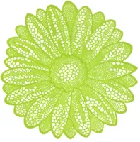 Unique Living placemat flower 38cm lime
