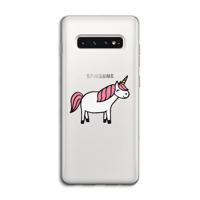 Eenhoorn: Samsung Galaxy S10 4G Transparant Hoesje