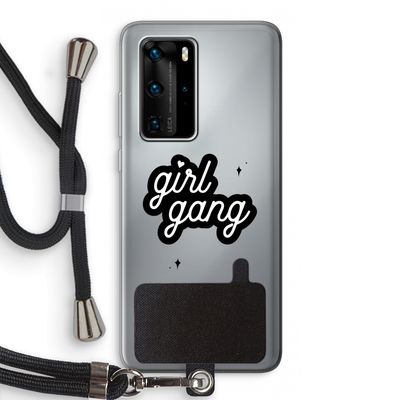 Girl Gang: Huawei P40 Pro Transparant Hoesje met koord