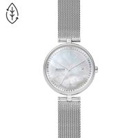 Skagen SKW2979 Horloge Karolina Solar staal zilverkleurig-parelmoer 36 mm - thumbnail