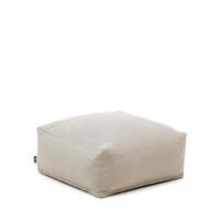 Kave Home Poef 'Famara' kleur Ecru