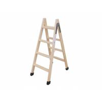 Opvouwbare ladder met 5 tredes Plabell Hout 139 x 31/51 cm
