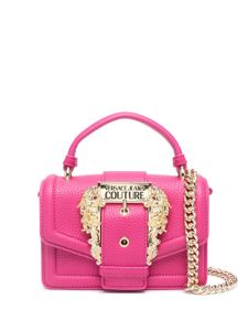 Versace Jeans Couture mini sac en cuir artificiel - Rose