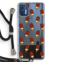 Yummy: Motorola Moto G9 Plus Transparant Hoesje met koord