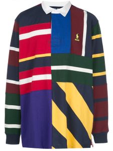 Palace x Polo Ralph Lauren pieced rugby shirt - Bleu