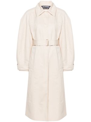 Jacquemus manteau ceinturé Le Trench Bari - Tons neutres