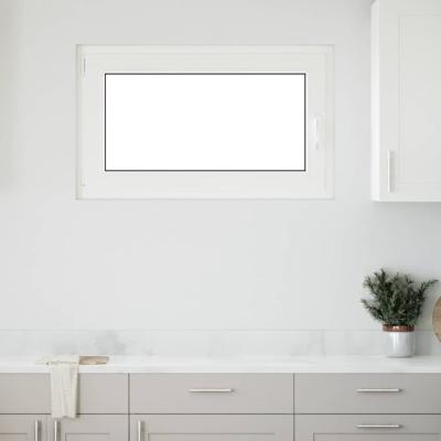 Kelderraam "RISOR" 100x70 cm draai-kiep DIN links wit