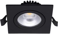 Enzo Led inbouwspot 6w 2700k 85mm 60gr vierkant verstelbaar zwart - led4615