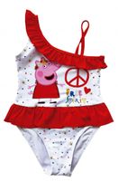 Nickelodeon badpak Peppa Pig meisjes polyester wit mt 92 - thumbnail