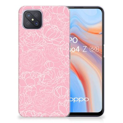 OPPO Reno4 Z | A92s TPU Case White Flowers OPPO Reno4 Z | A92s TPU Case White Flowers