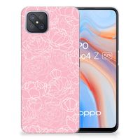 OPPO Reno4 Z | A92s TPU Case White Flowers - thumbnail
