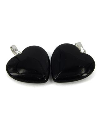 Ruben Robijn Hanger hart 20 mm onyx