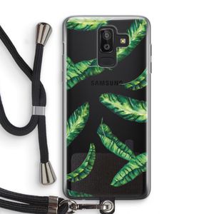 Lange bladeren: Samsung Galaxy J8 (2018) Transparant Hoesje met koord