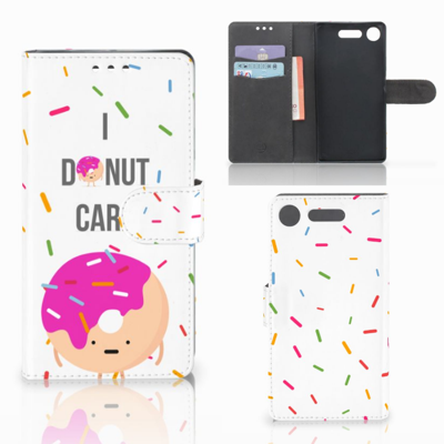 Sony Xperia XZ1 | Book Cover | Donut Roze | Portemonnee hoesje
