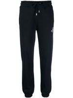 Tommy Hilfiger monogram-embroidered cotton track pants - Bleu