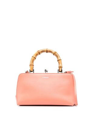 Jil Sander sac à main Goji à anse en bambou - Rose