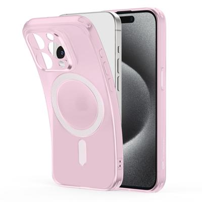 iPhone 15 Pro Zero Clear Case (HaloLock) - Frosted Pink