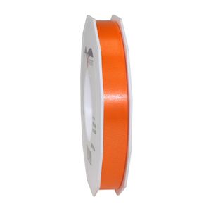 1x Luxe oranje kunststof lint rollen 1,5 cm x 91 meter cadeaulint verpakkingsmateriaal   -