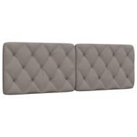 Hoofdbordkussen 160 cm stof taupe