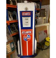 Wayne 60 Atlantic White Flash BenzinepompOudere Restauratie Wayne 60 Atlantic White Flash BenzinepompOudere Restauratie