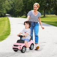 Loopauto met Opbergruimte Loopvoertuig Loopauto Kinderauto Duwauto Speelgoedauto Roze