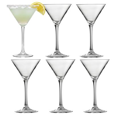 Vicrila Martini glazen set - 6x - glas - 14 cl - cocktail glas