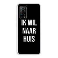 Ik wil naar huis - Zwart: Xiaomi Mi 10T 5G Transparant Hoesje
