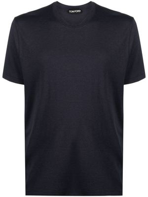TOM FORD t-shirt à design chiné - Bleu