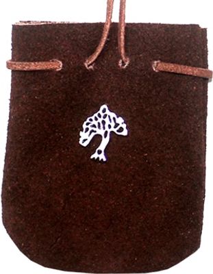 Suède Tasje Turqoise Bruin-Tree
