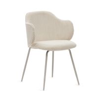 Kave Home Eetkamerstoel 'Yunia' Rib, kleur Beige Kave Home Eetkamerstoel 'Yunia' Rib, kleur Beige