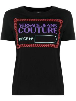 Versace Jeans Couture t-shirt à imprimé Piece Number - Noir
